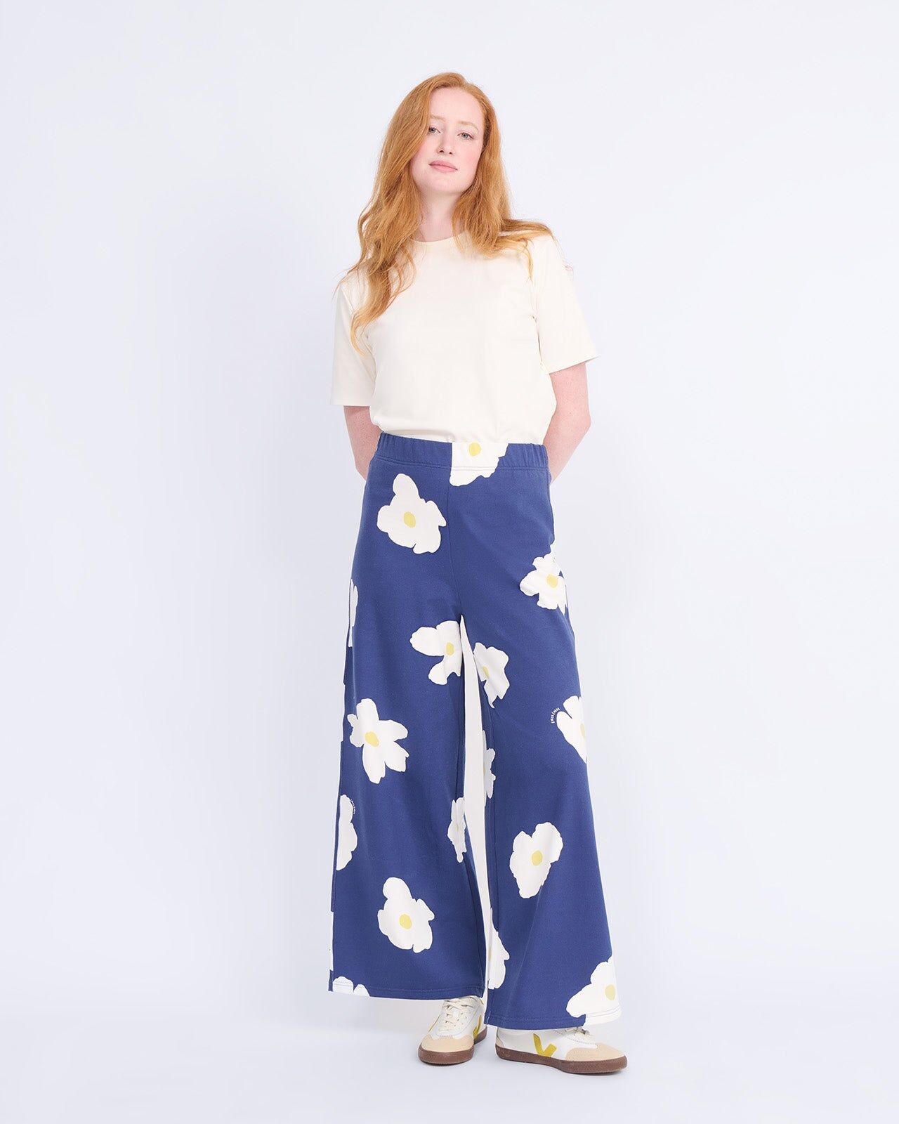 Pauline Organic Cotton Pants — Fleur Bleue | émoi émoi
