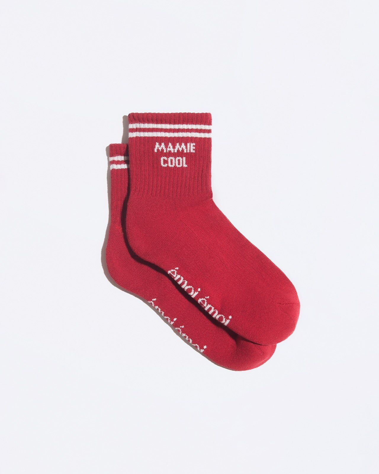 Mamie Cool Socks — Cranberry | émoi émoi