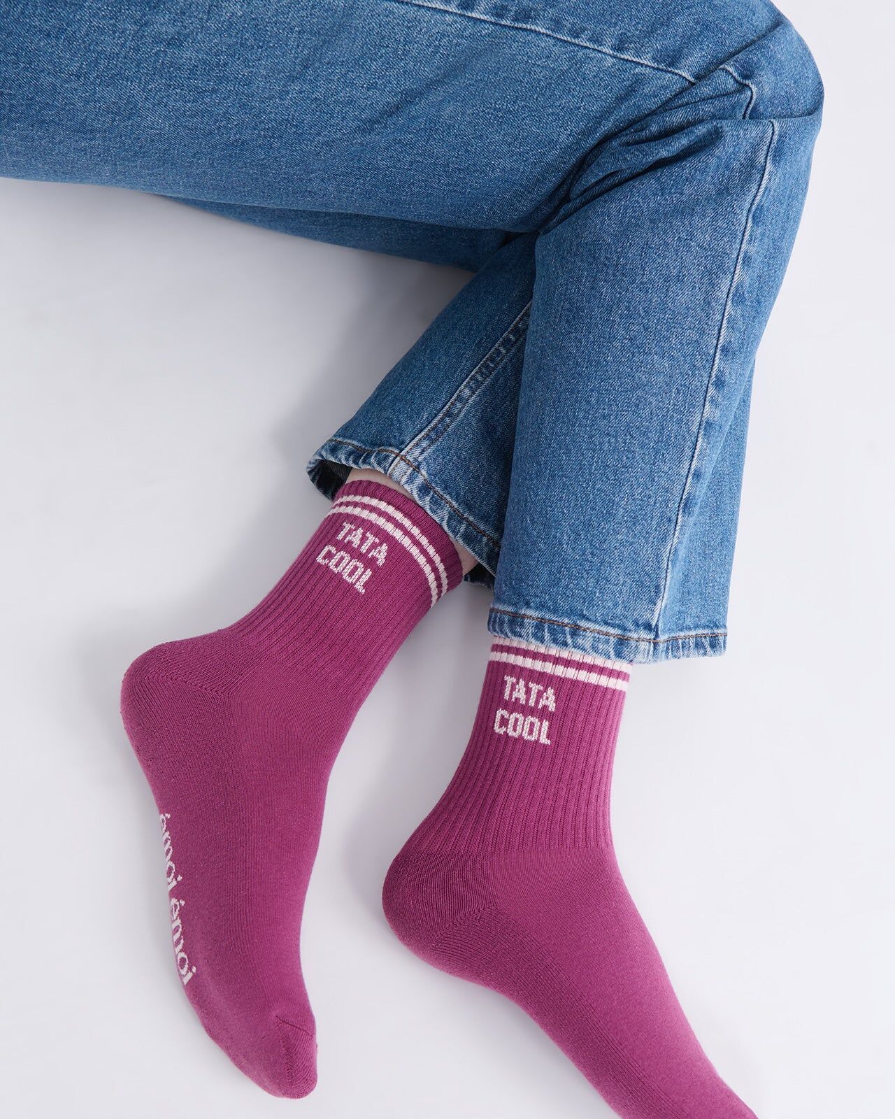 Tata Cool Socks — Plum | émoi émoi