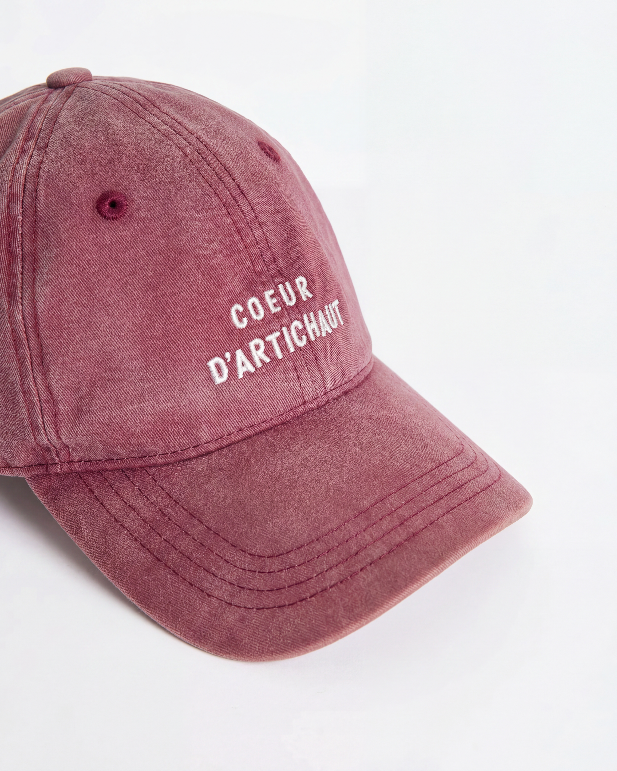 Cœur d'Artichaut Garment Dye Cap — Merlot | émoi émoi