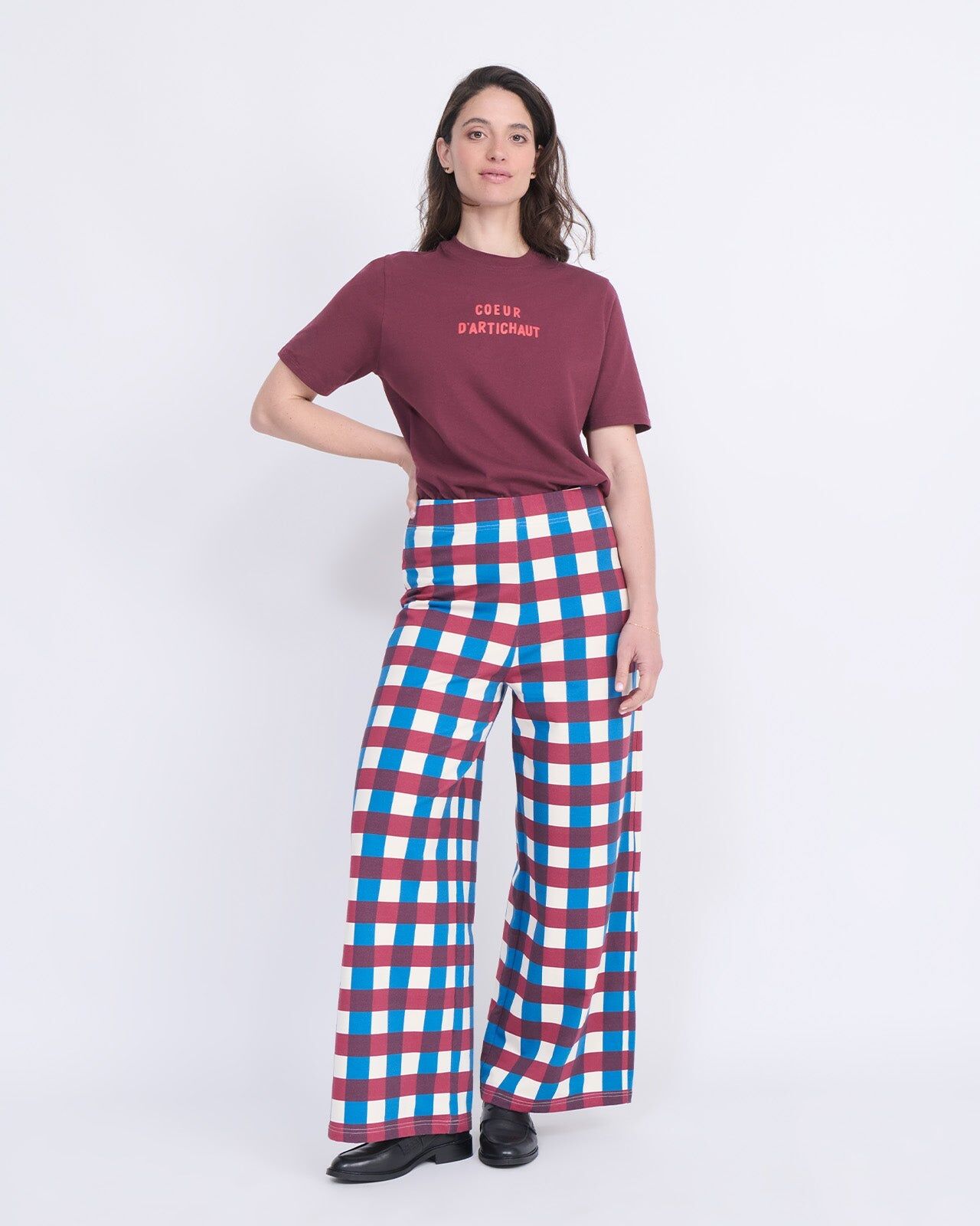Pauline Organic Cotton Pants — Garden Vichy | émoi émoi