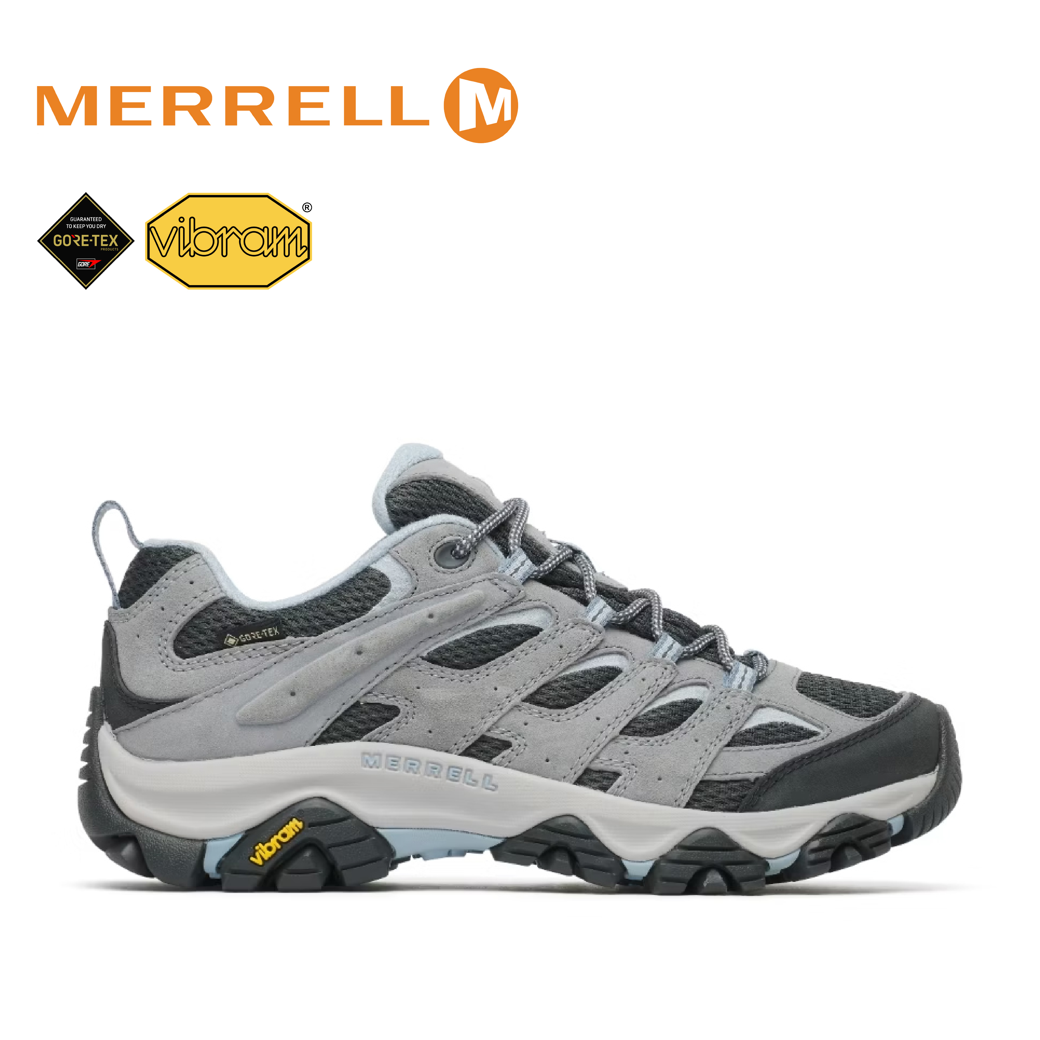 MERRELL 美國 MOAB 3 GTX 防水登山健行鞋 女款 (霧灰色) 33ML005403