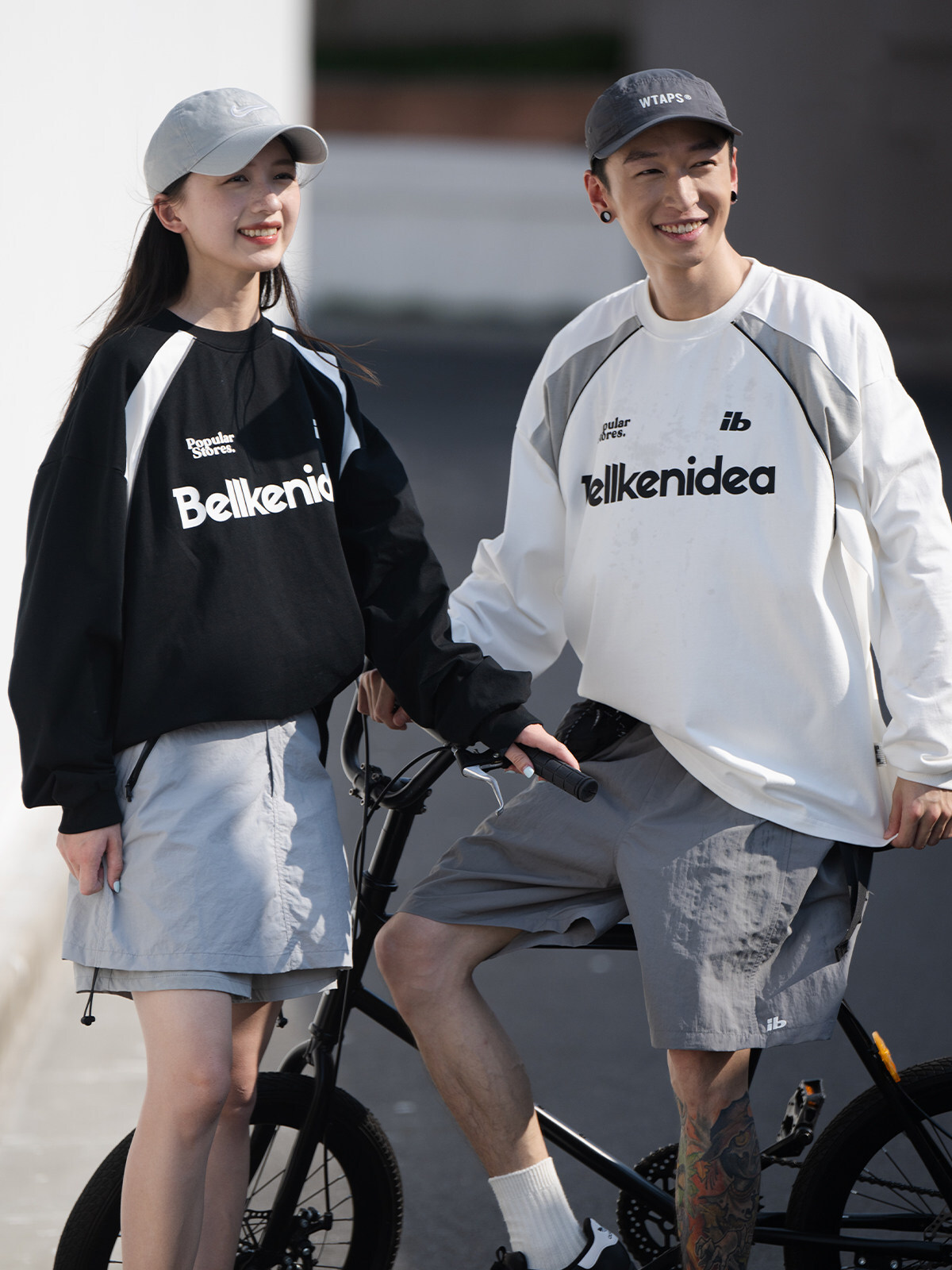 #預購 BELLKENIDEA 純棉復古 經典足球風 圓領寬鬆長袖 三色 BK193