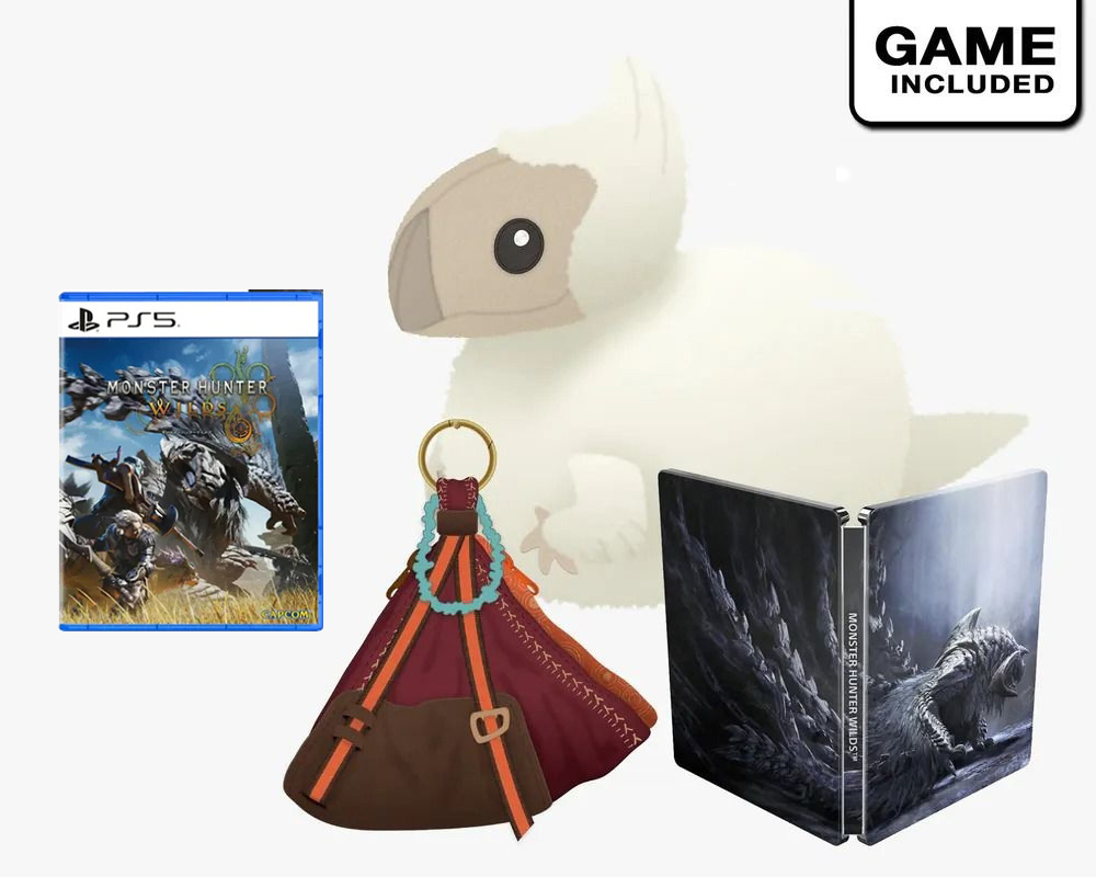 PS5 Monster Hunter Wilds + Monster Hunter Wilds E-Capcom Set Bundle