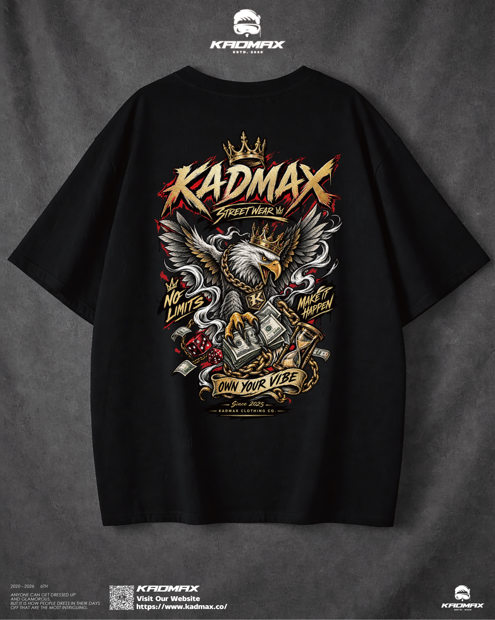 KADMAX大尺碼-金鷹份子短袖TEE〈KMSS2631〉