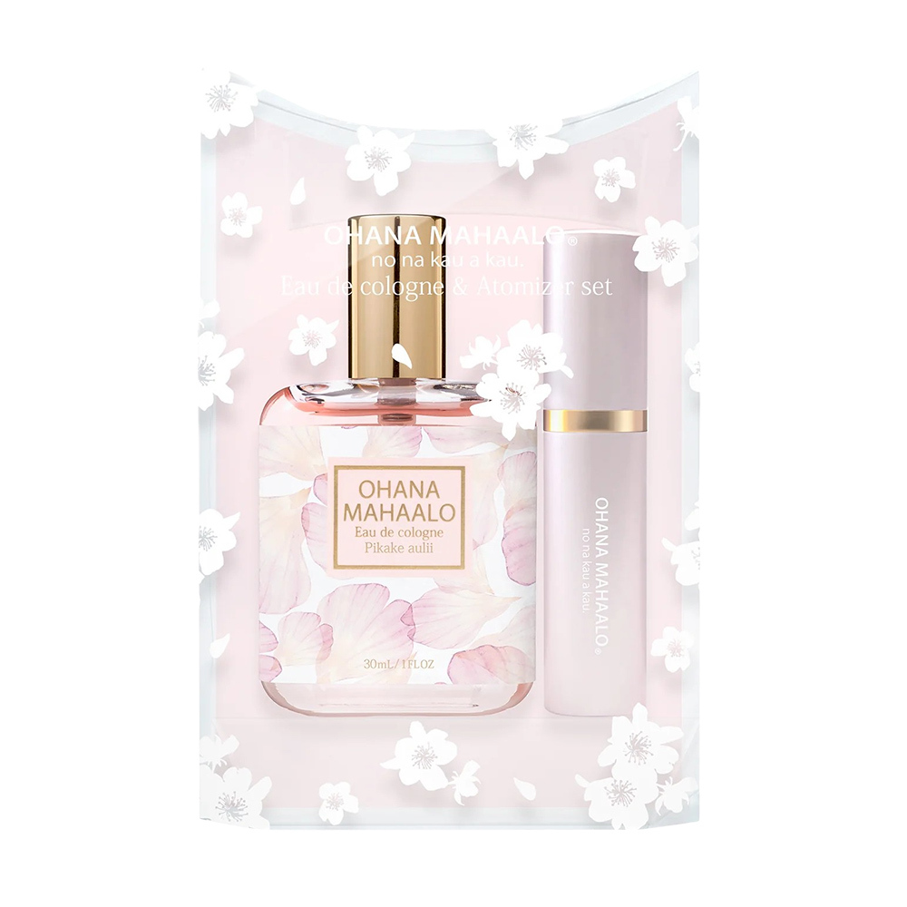 OHANA MAHAALO Eau de Cologne & Original Atomizer Set〈Pikake aulii〉