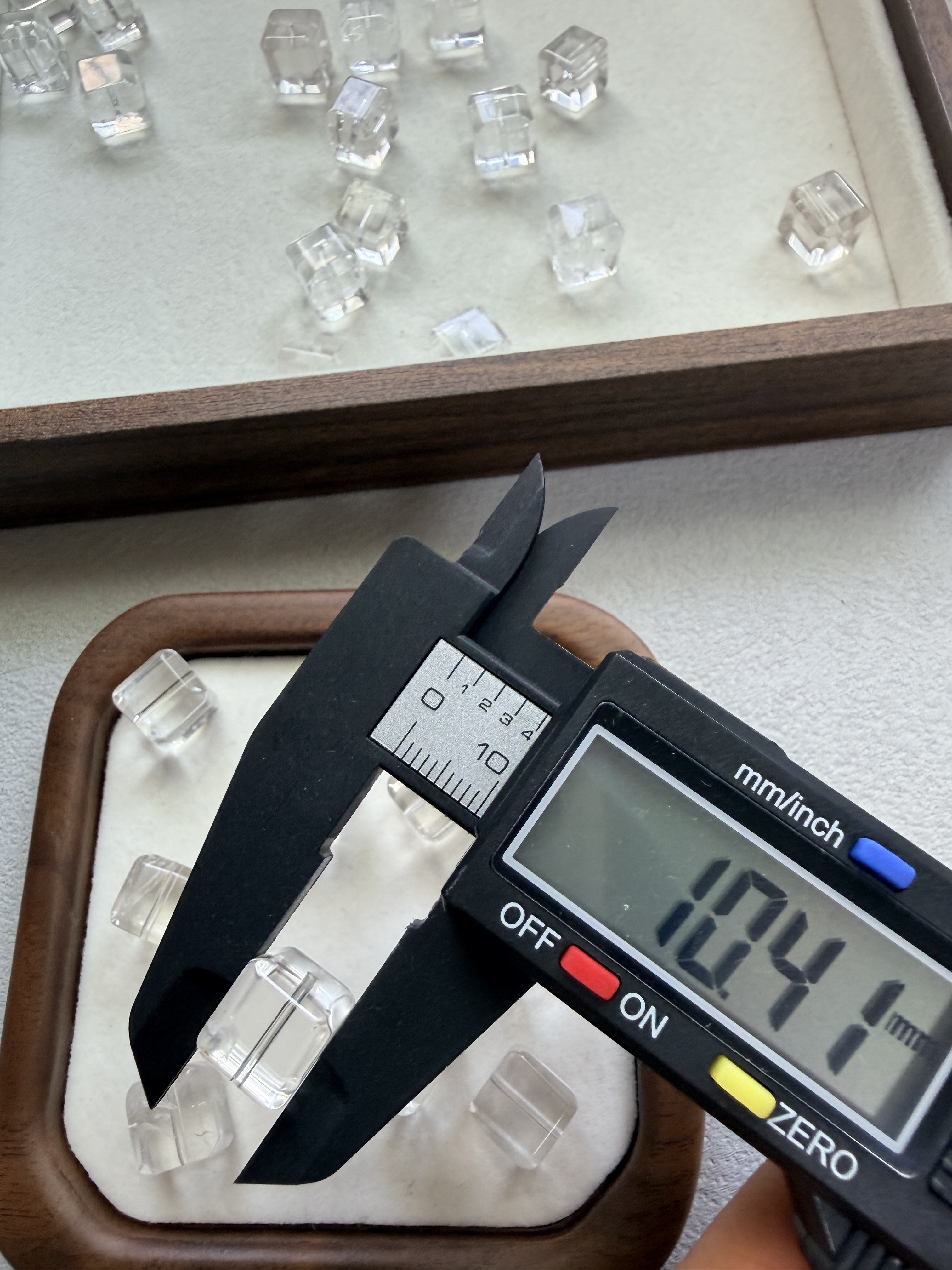 白水晶方糖 淨化 雕刻件  DIY通孔
