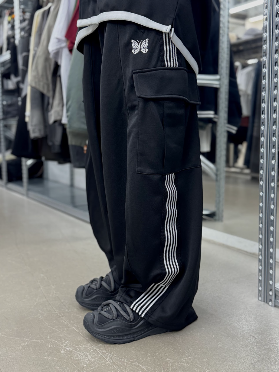 NEEDLES x LHP H.D. Track Pants BDU - Poly Smooth - Black