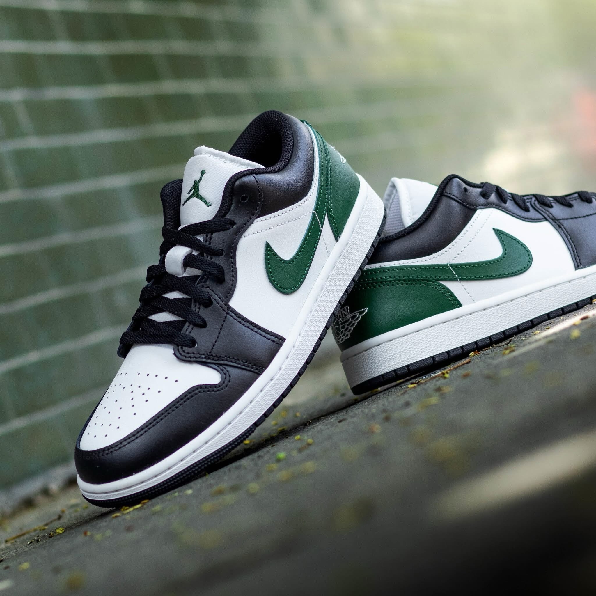 【逢甲 FUZZY】Air Jordan 1 Low "Black Gorge Green" 黑綠 553558-047