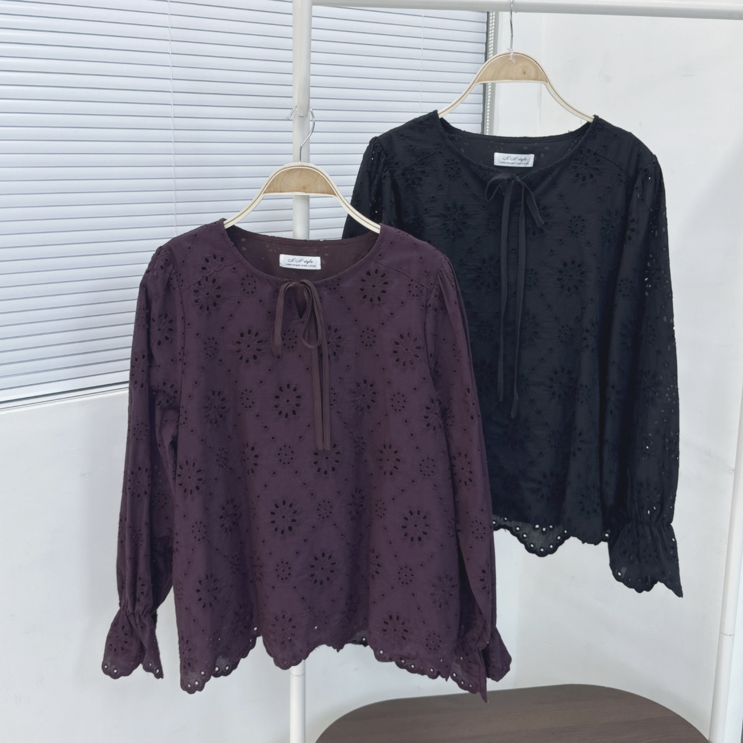 【廠家制】通花束袖TOP (K22-K23)