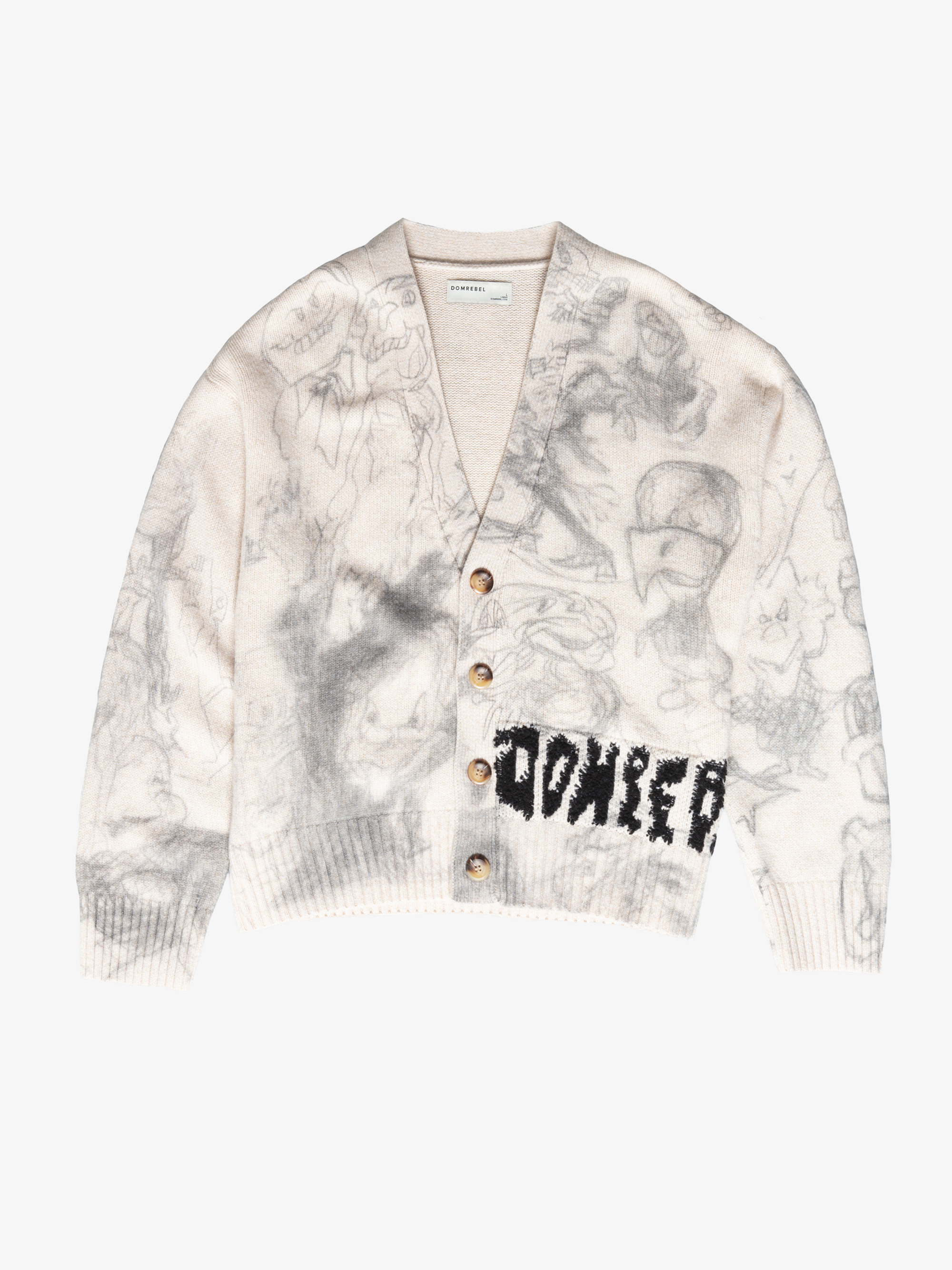 DOMREBEL DRAWING CARDIGAN
