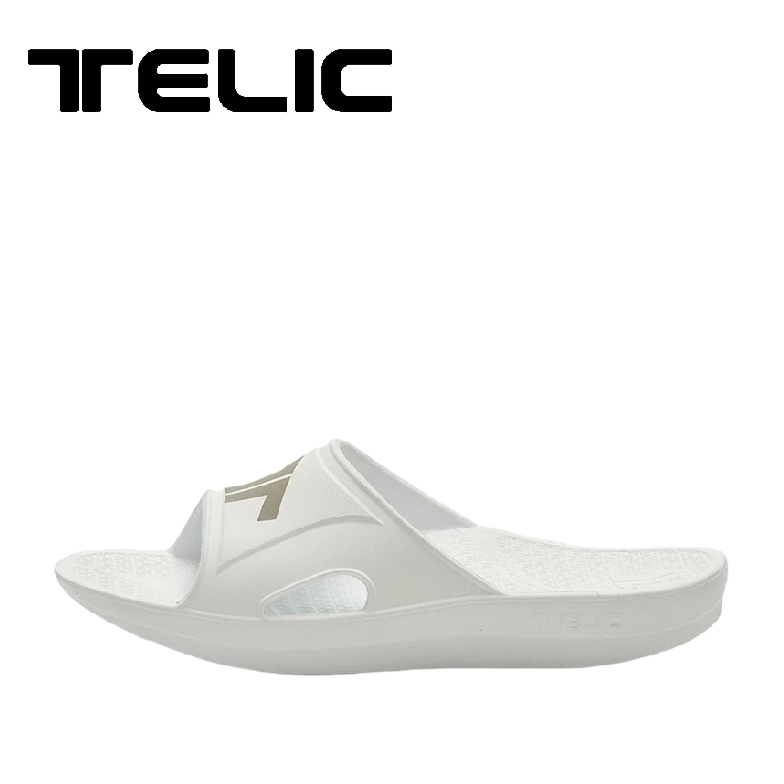 Telic 美國 SiliComfy® Recharge 彈力運動拖 (時尚白色) *30TC20152