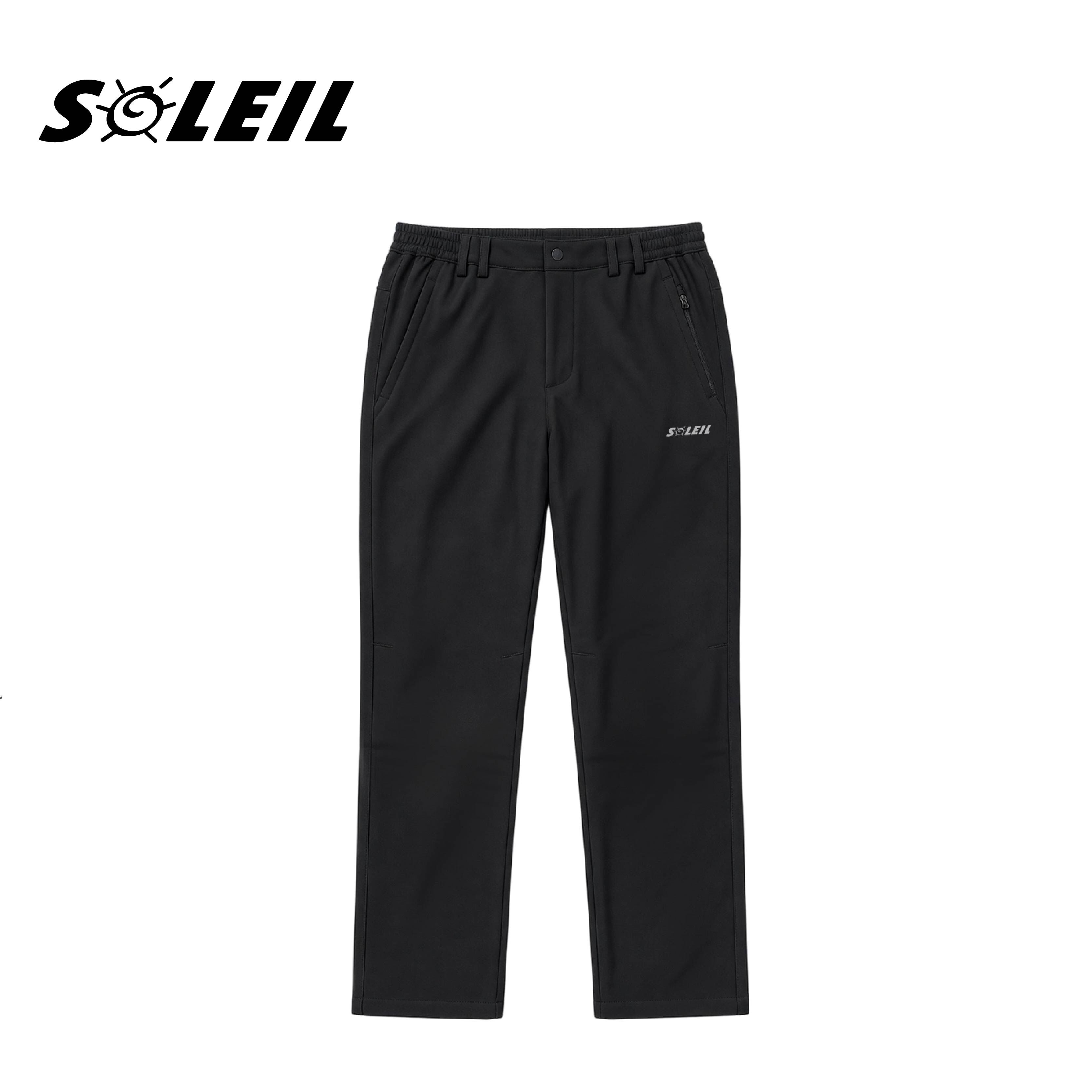 SOLEIL 機能保暖軟殼長褲 男款 (黑色) 24SL92052A