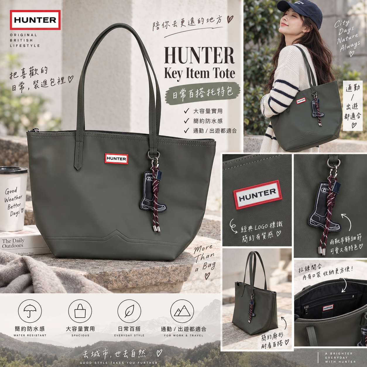 【預購】K090702 HUNTER 托特包