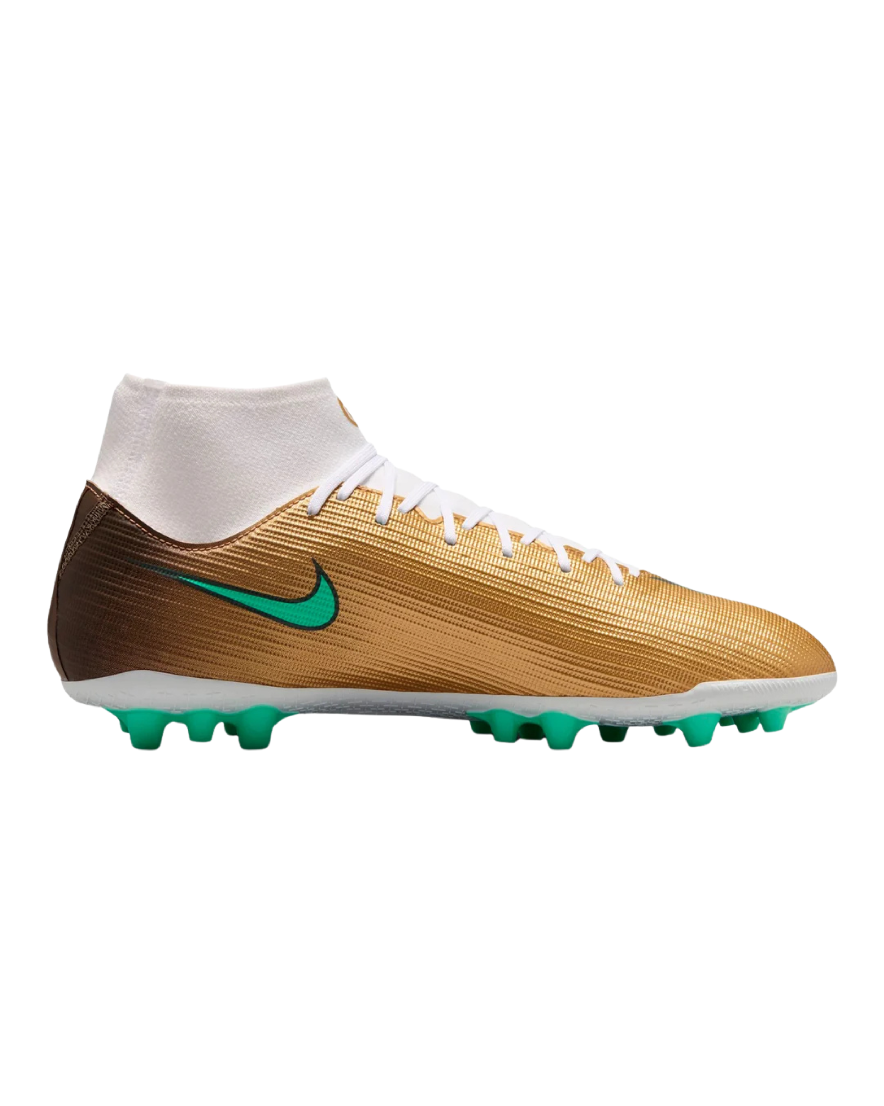Nike SUPERFLY 11 ACADEMY AG KM 金色 草地/仿草足球鞋