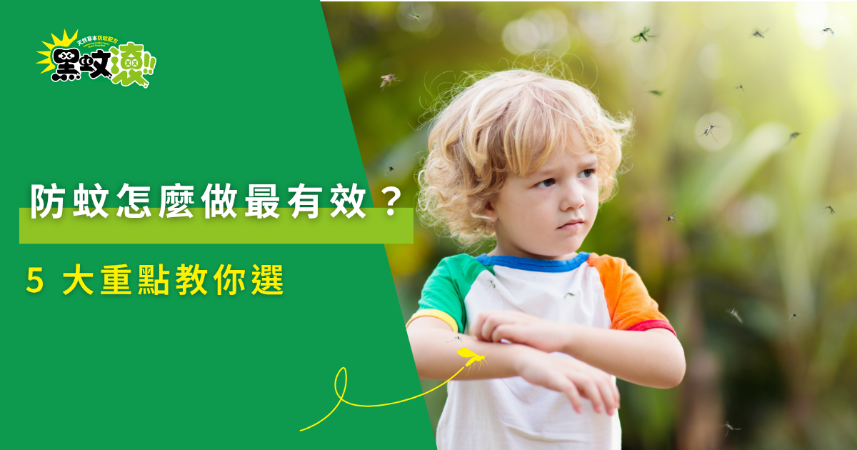 防蚊怎麼做最有效？5大重點教你選