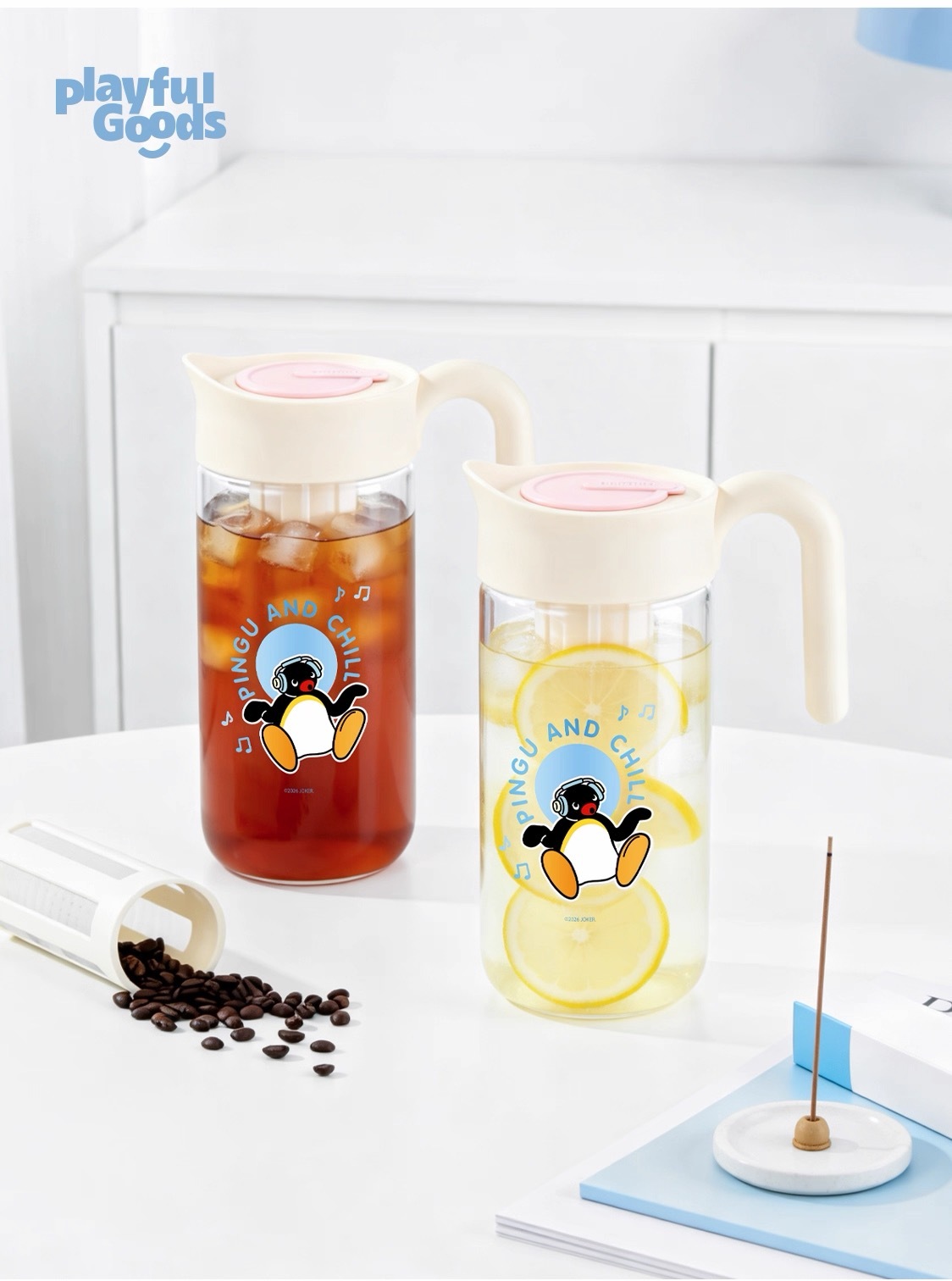 PINGU 企鵝家族 正版授權 冷萃壺 冷水壺 玻璃 / 現貨
