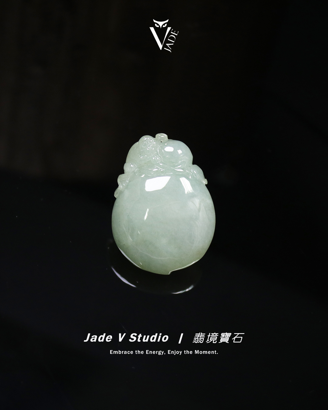 【JadeV｜翡境寶石】糯冰 果綠 撒金 靈猴獻桃 翡翠