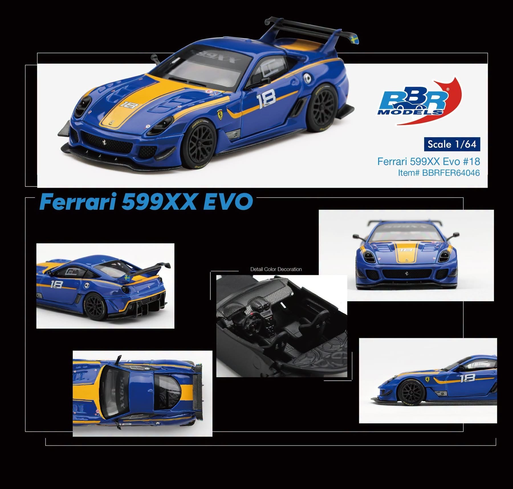 預訂Pre Order- BBR Ferrari 599XX Evo #18