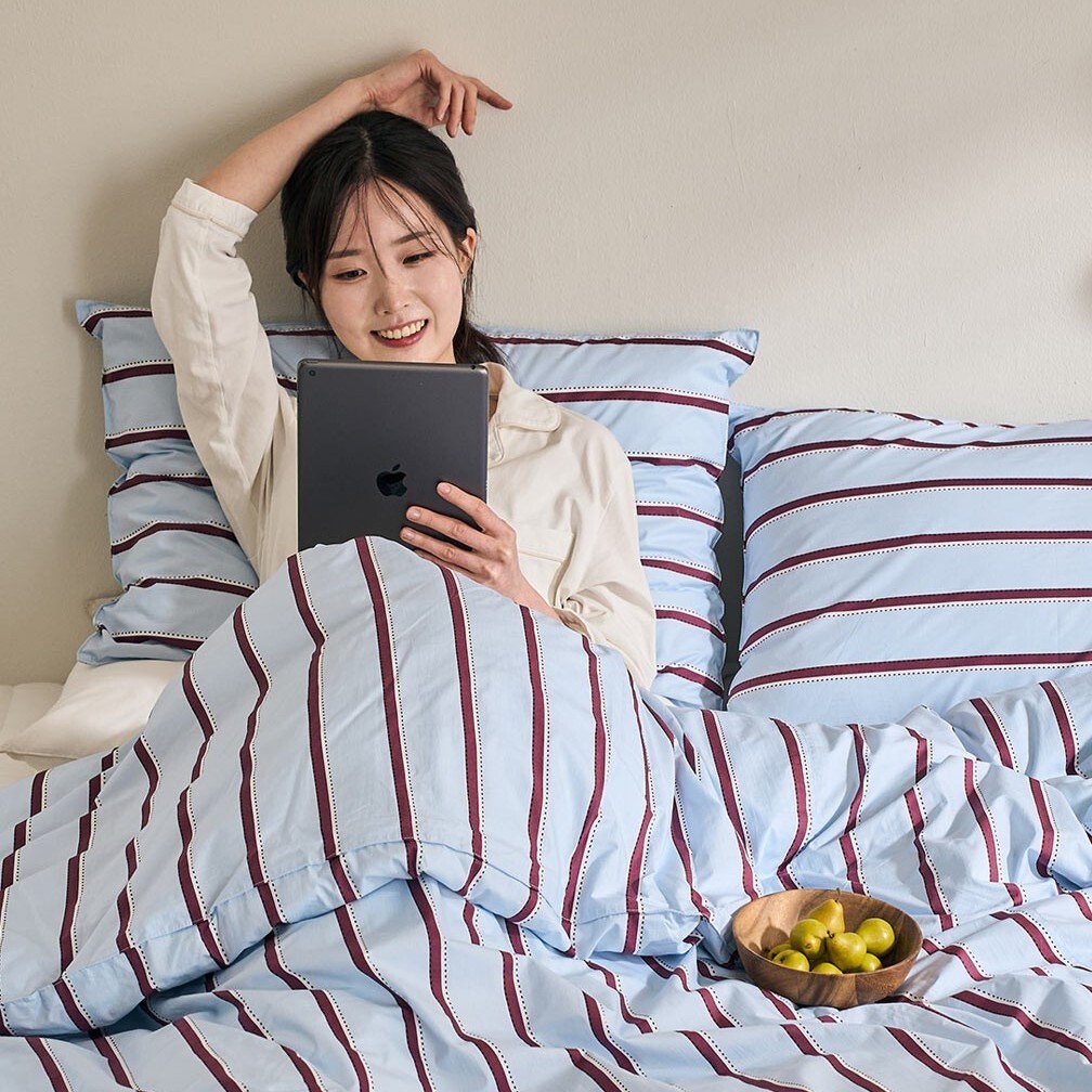 FLORA Clean 雙面可用羽絨被套 60支高密度純棉四季通用羽絨被套 Flora Clean Reversible 60s Cotton Duvet Cover