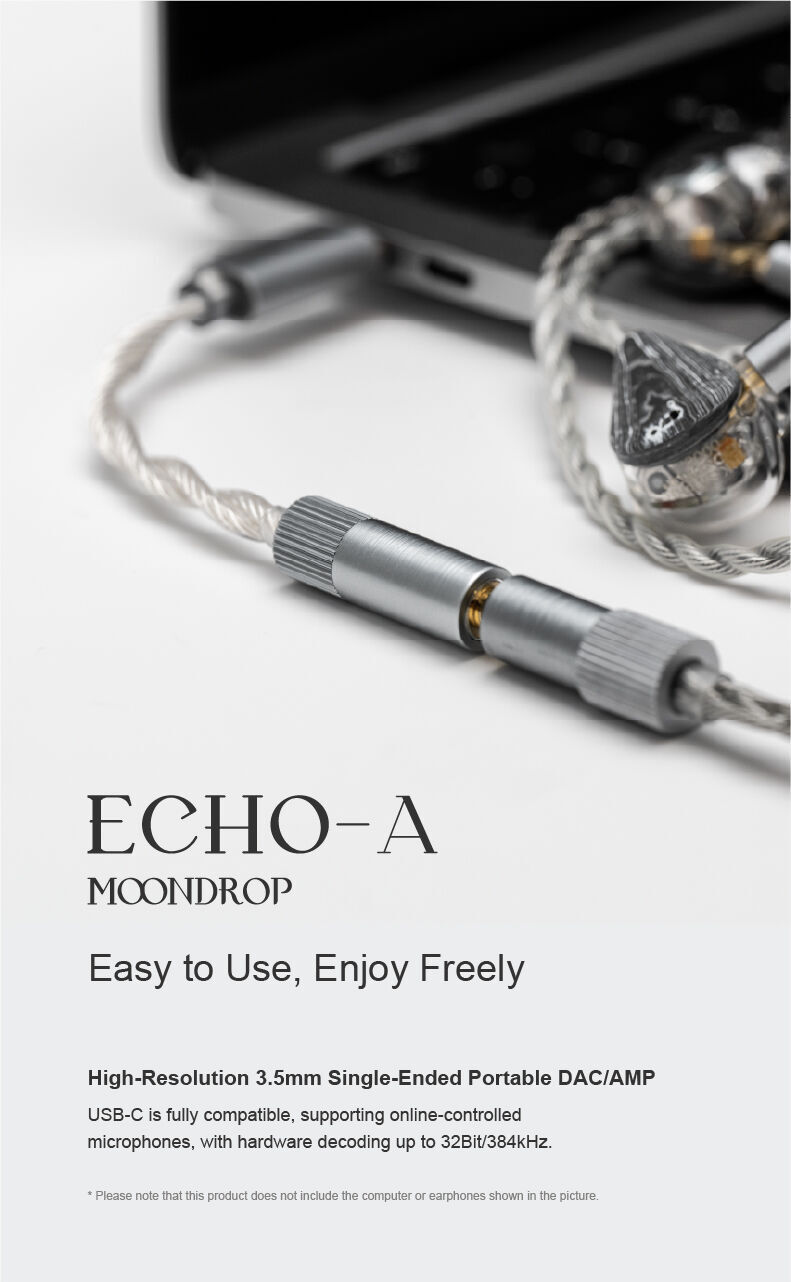 MOONDROP ECHO-A 32Bit/384kHz Portable DAC/AMP with MIC