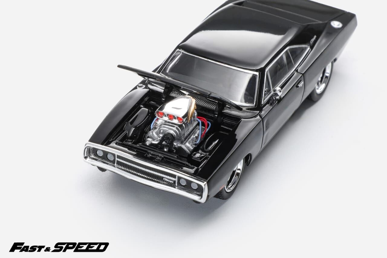 預訂:1/64 Fast & Speed Dodge Charger R/T Black with Pre-coloured Figurine (FSDCBKC )