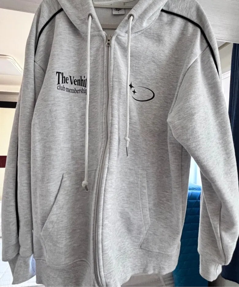 【預購】韓國 Venhit x Crossdressly 星星標 VC Logo Hoodie zip-up 滾邊 連帽 棉外套