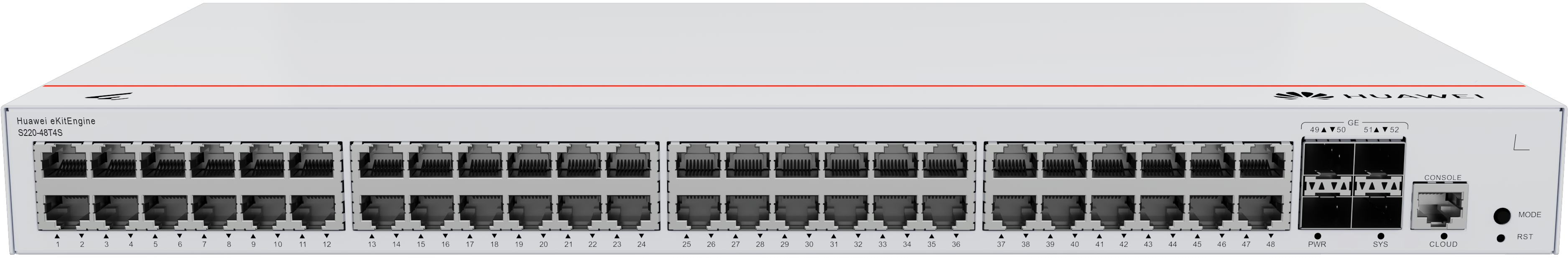 Huawei eKit S220-48T4S 48埠千兆 L2 網管交換機｜4×GE SFP 光纖上聯