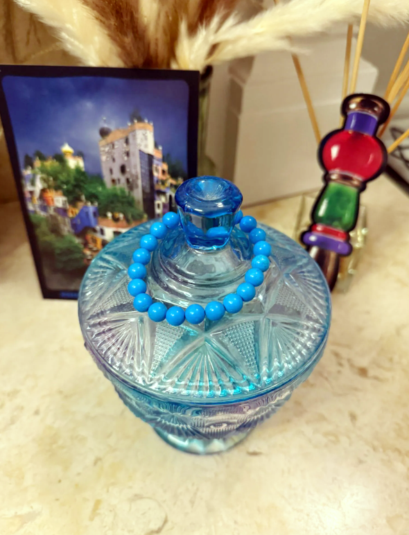 英國代購 (獨立訂單)-VIENNA 水晶手鏈-TURQUOISE（綠松石）