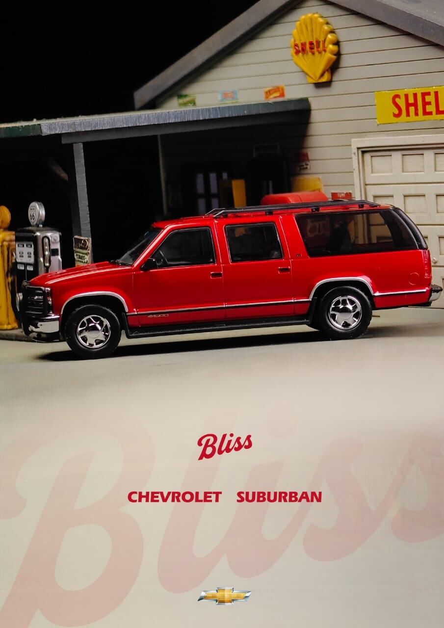 預訂:1/64 Bliss Mold GMC Suburban GMT400 Metallic Red (BMGMCSR )