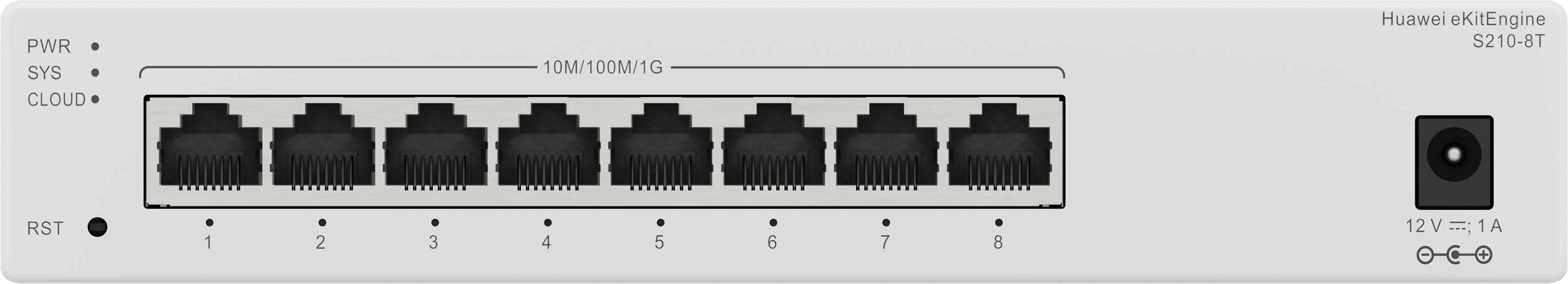Huawei eKit S210-8T 8埠 Gigabit 網路交換器｜8×10/100/1000BASE-T 埠