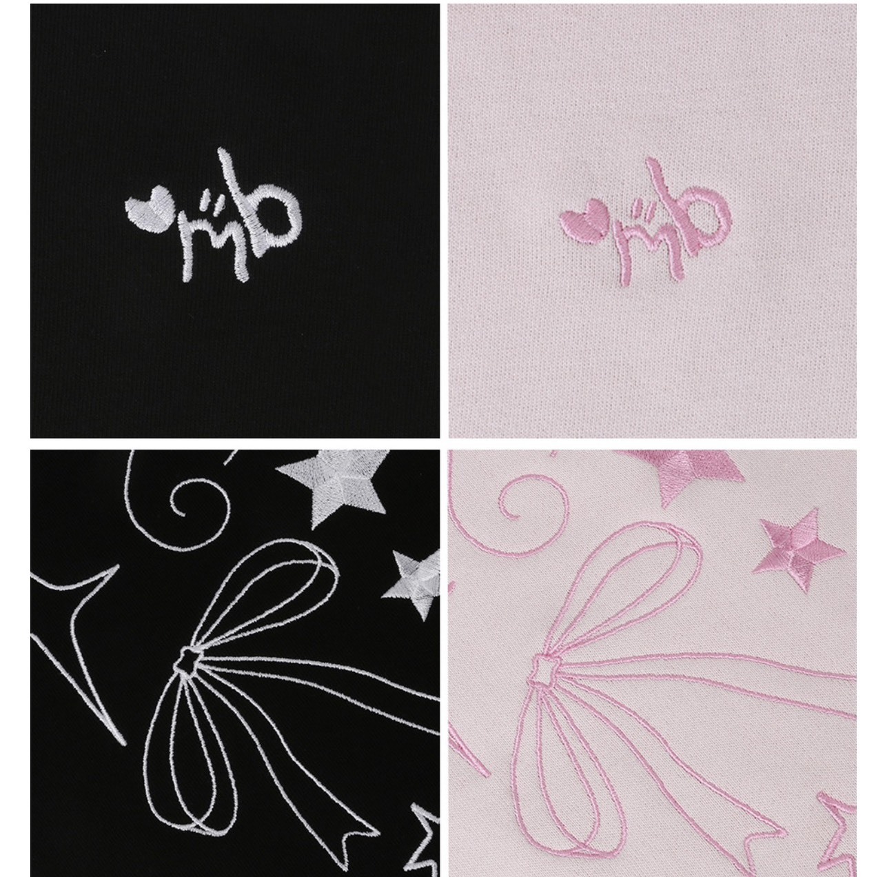 🇰🇷 韓國潮牌 AMBLER Angel And Ribbon 天使蝴蝶結刺繡寬褲