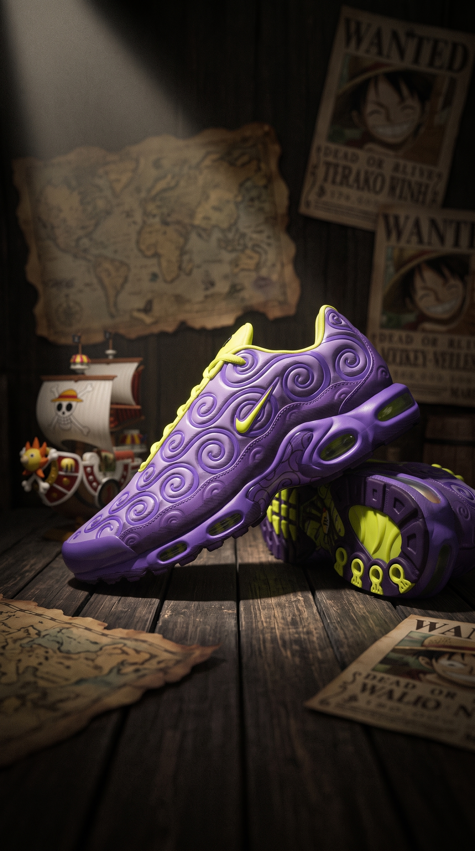 【Focus Store】預購 One Piece 海賊王 x Nike Air Max Plus "Gomu Gomu" 橡膠果實 IR0968-500
