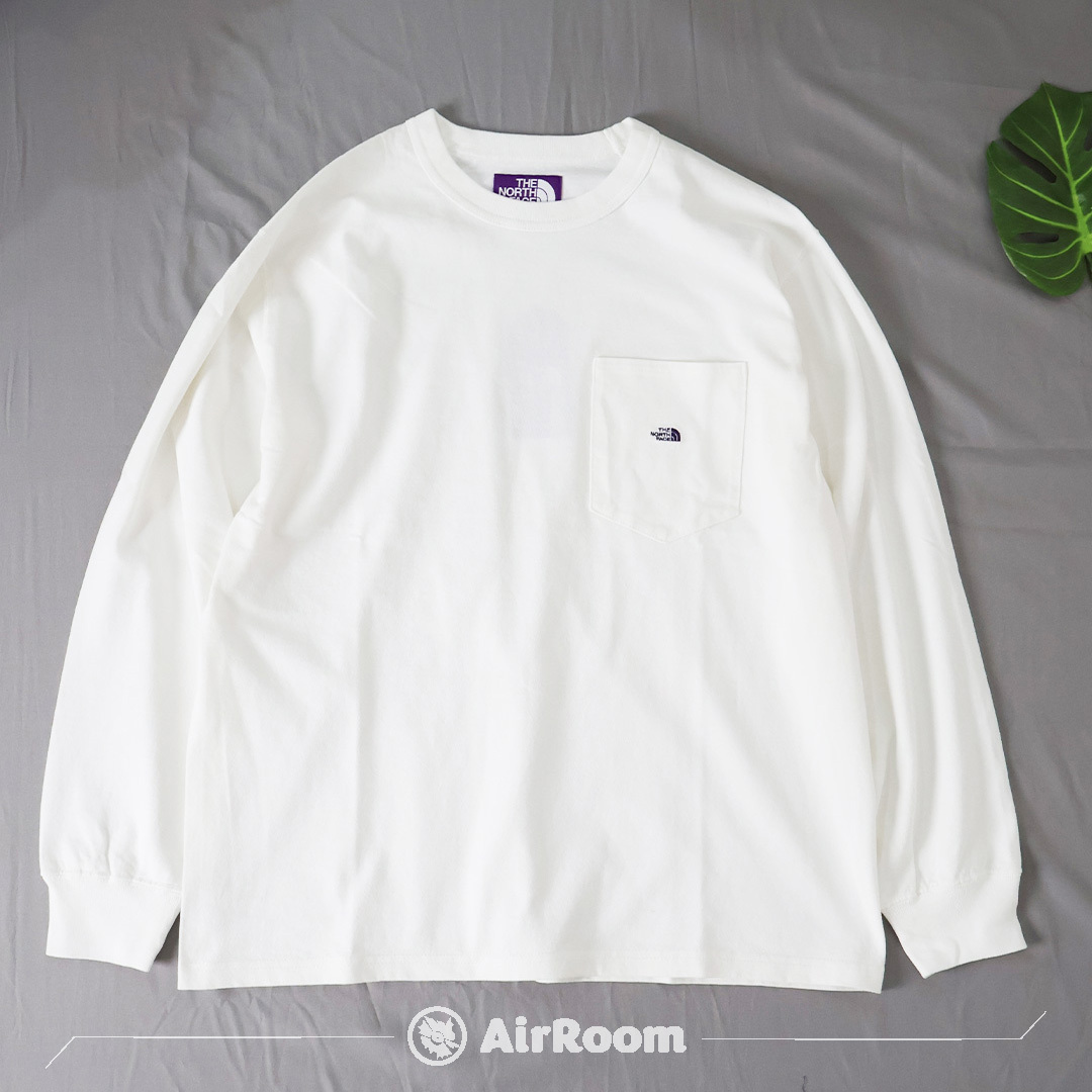2026AW THE NORTH FACE Purple Label 紫標 8oz Field Long Sleeve Pocket Tee 口袋T LOGO 重磅 口袋 長袖 長T 現貨 N25FT063