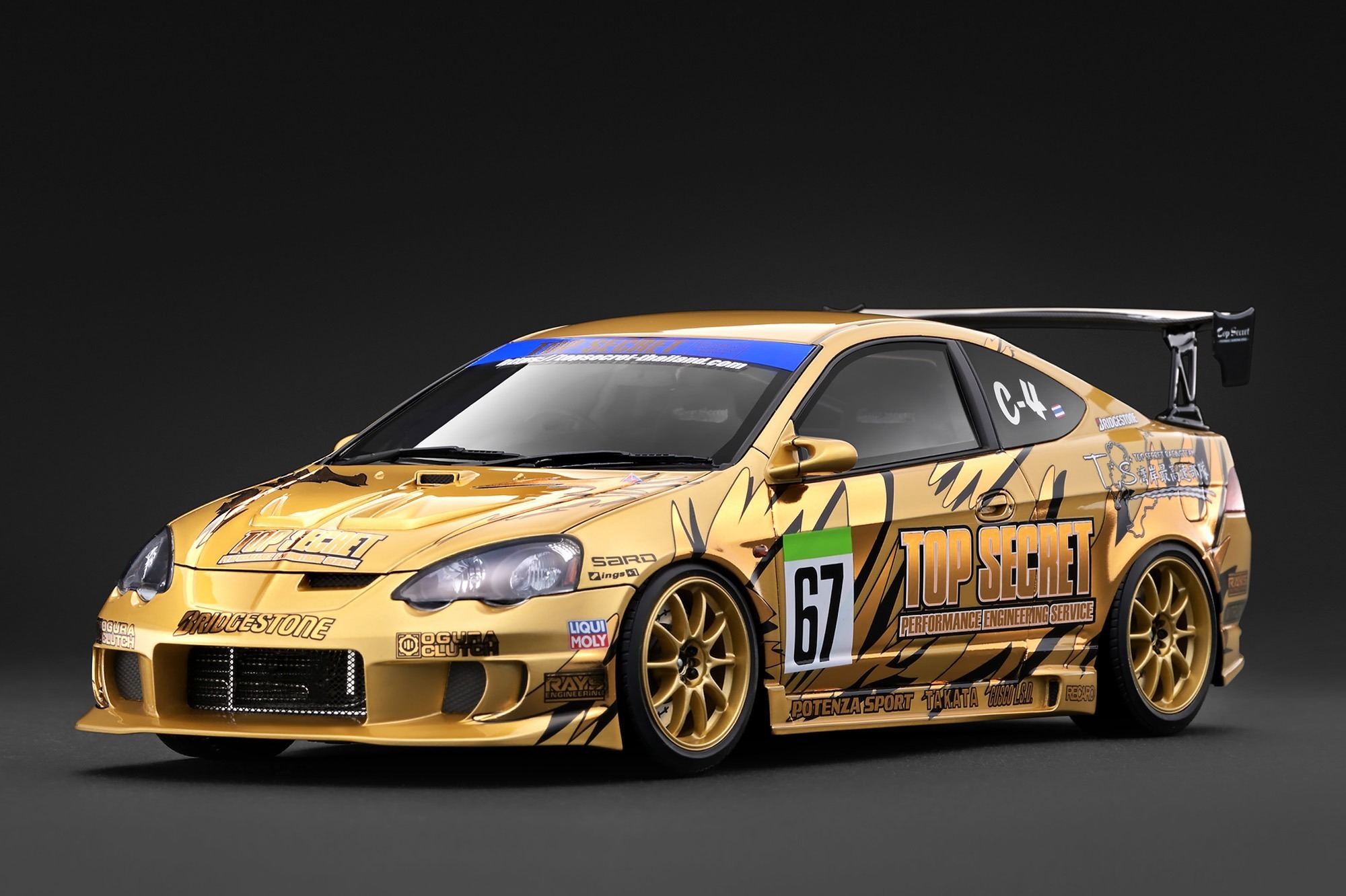 預訂 (訂金$300) (預訂價$2250) :1/18 IG Top Secret INTEGRA (DC5) Gold (IG4054)