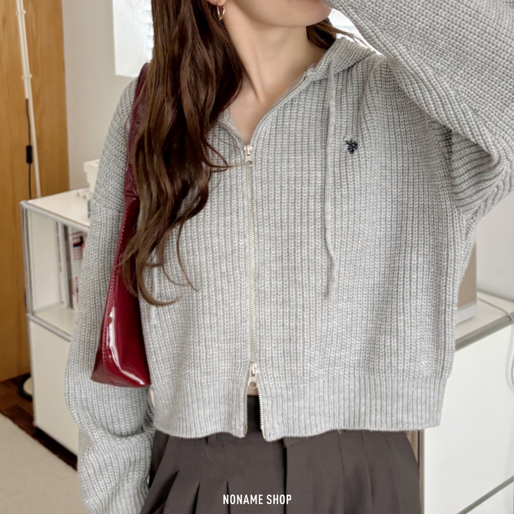 U.S. POLO ASSN x Ada. 別注 針織 雙拉鍊 短版 連帽 外套 七色 (女款)