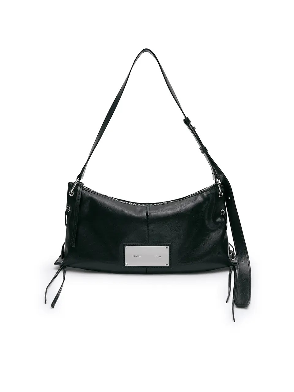 《現貨》MATIN KIM EYELET SHIRRING SHOULDER BAG IN BLACK