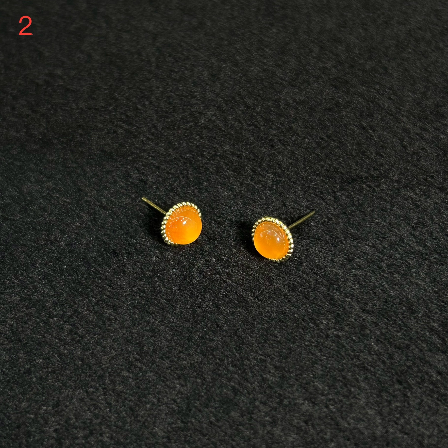 0909XY57-XYDAY-TQNH-典藏級保山滴水洞冰紅耳釘 (A57)
