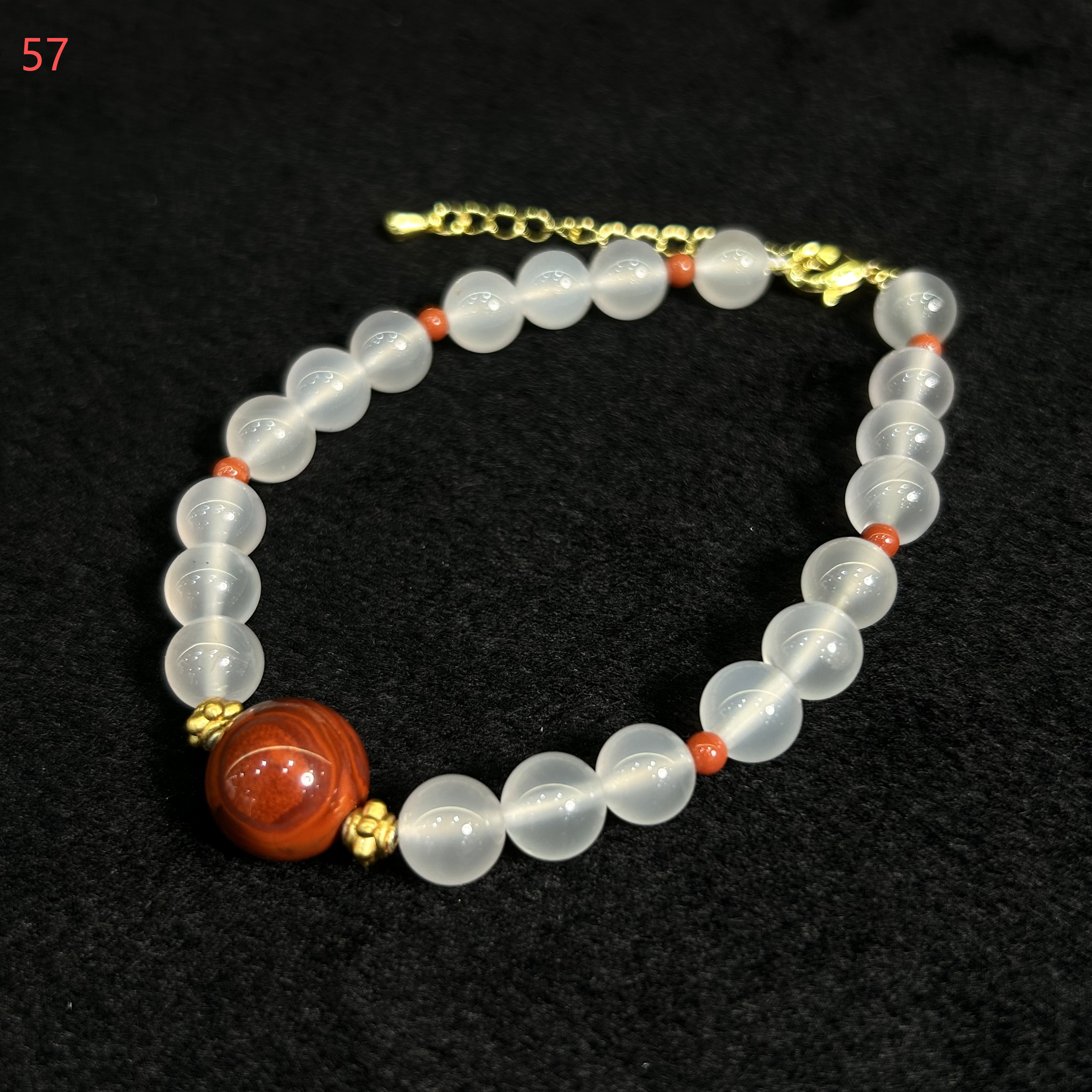 0909XY109-XYDAY-TQNH-典藏級冰翡財庫石南紅單圈 (A109)