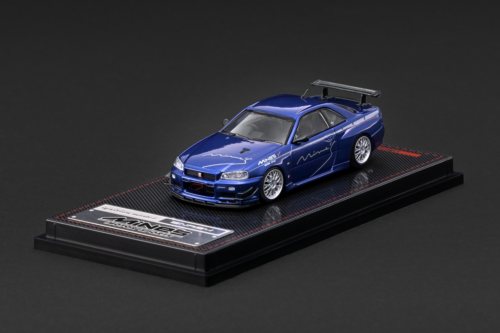 預訂 :1/64 IG Nissan Skyline GT-R Mine"s (R34) Blue Metallic (IG4094)