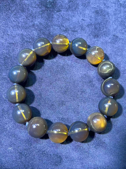 0911XY122-XYDAY-AMBER-老油根溶洞手串 (B122)