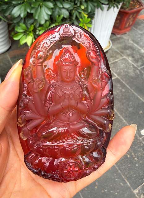 0911XY143-XYDAY-AMBER-魏餘基大師親工觀音 (B143)