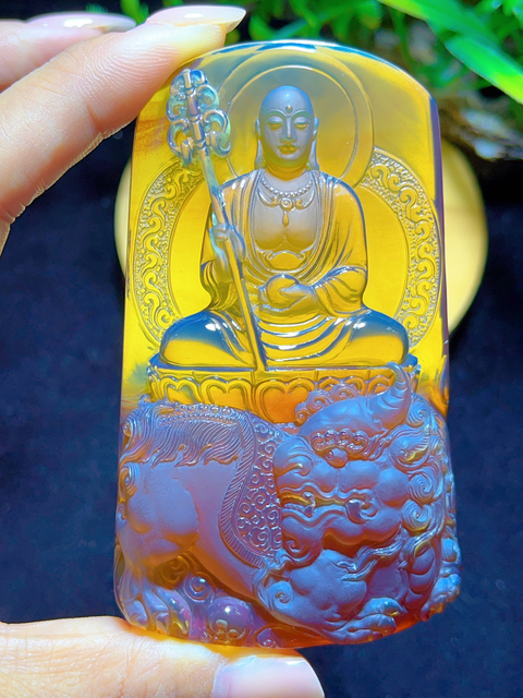 0911XY144-XYDAY-AMBER-魏餘基大師地藏王 (B144)