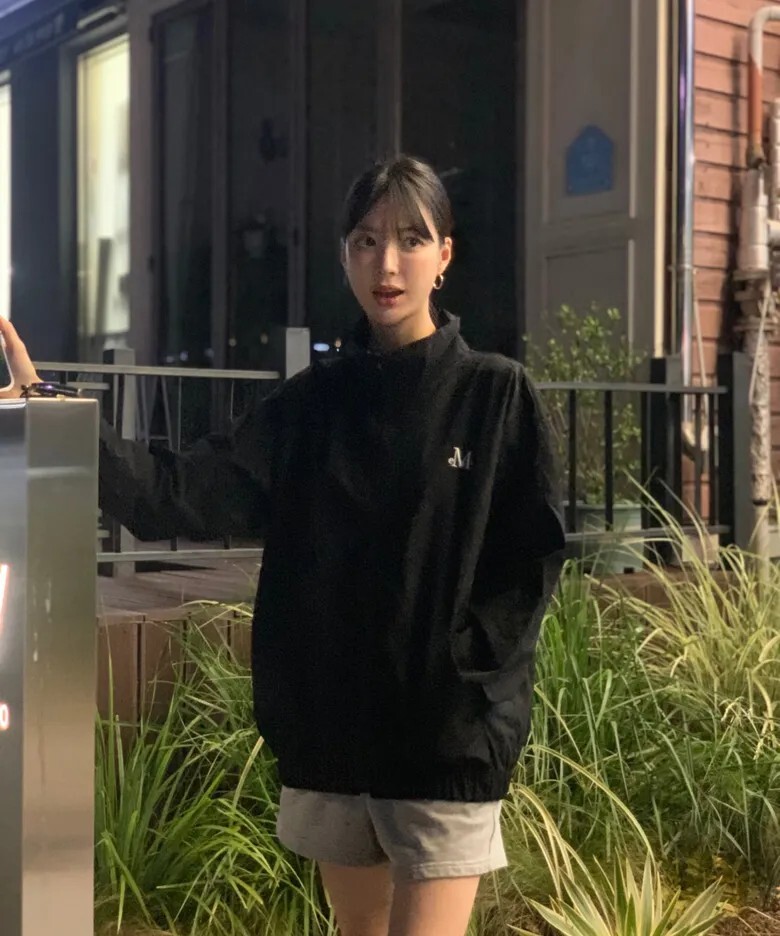【預購】韓國 Mucent Farrell Windbreaker 防風外套 黑色