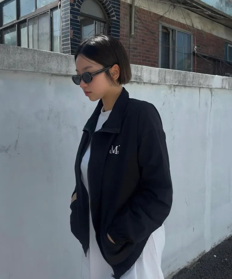 【預購】韓國 Mucent Farrell Windbreaker 防風外套 黑色