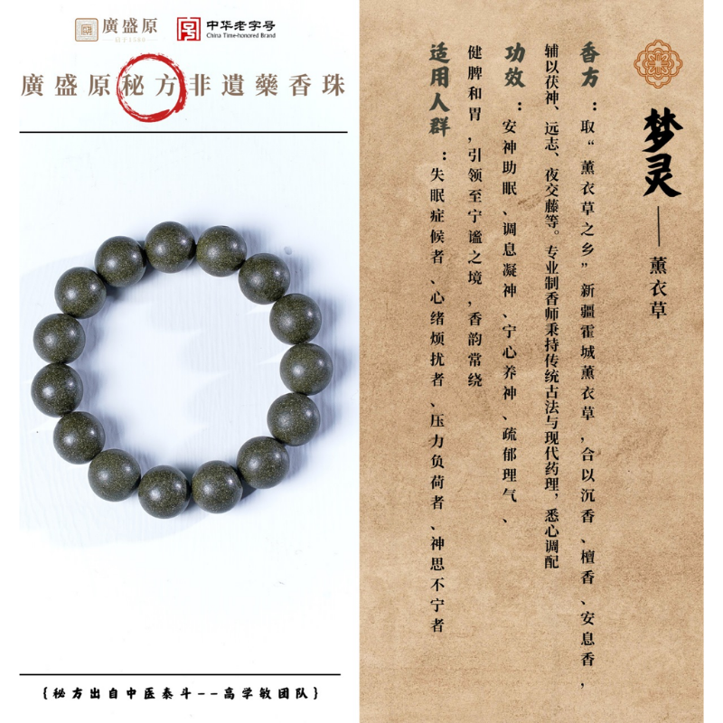 BRA-JJG0907-018 夢靈(薰衣草) 手串12mm (A18)