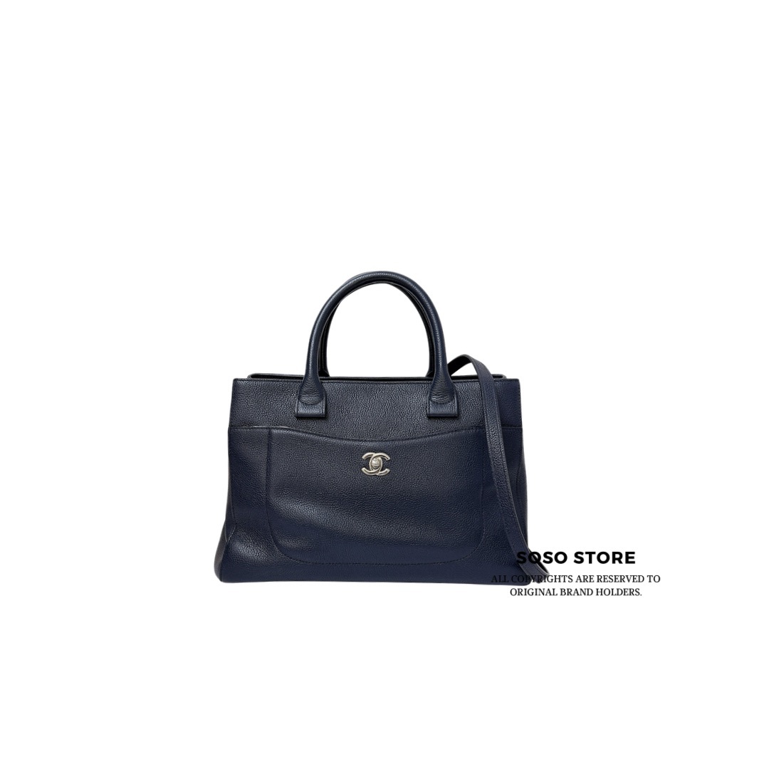 Chanel Neo Executive Tote - Dark Blue / SHW