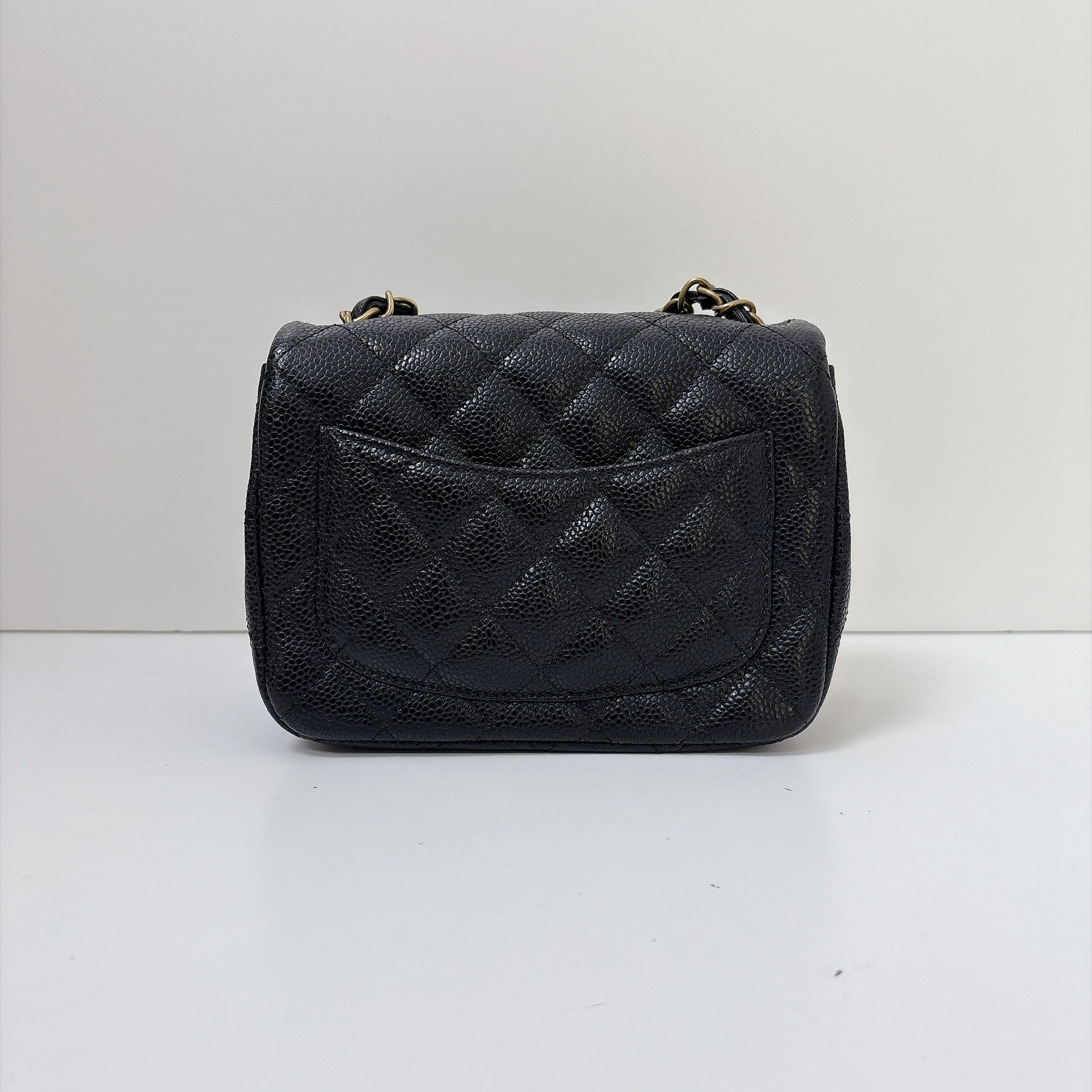 Chanel Mini Square Flap Bag - Black / GHW