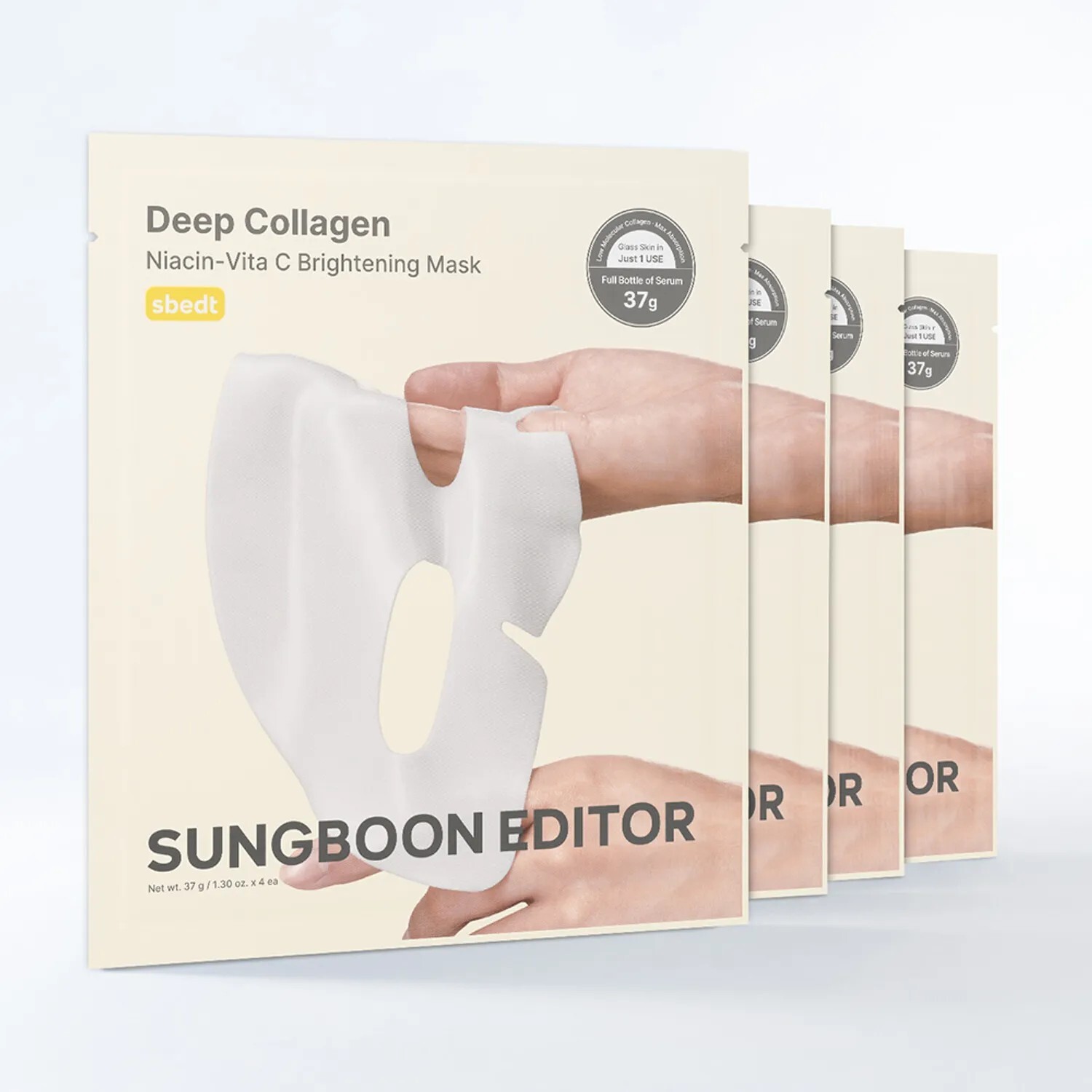 SUNGBOON EDITOR  Deep Collagen Niacin-Vita C Brightening Mask 4ea