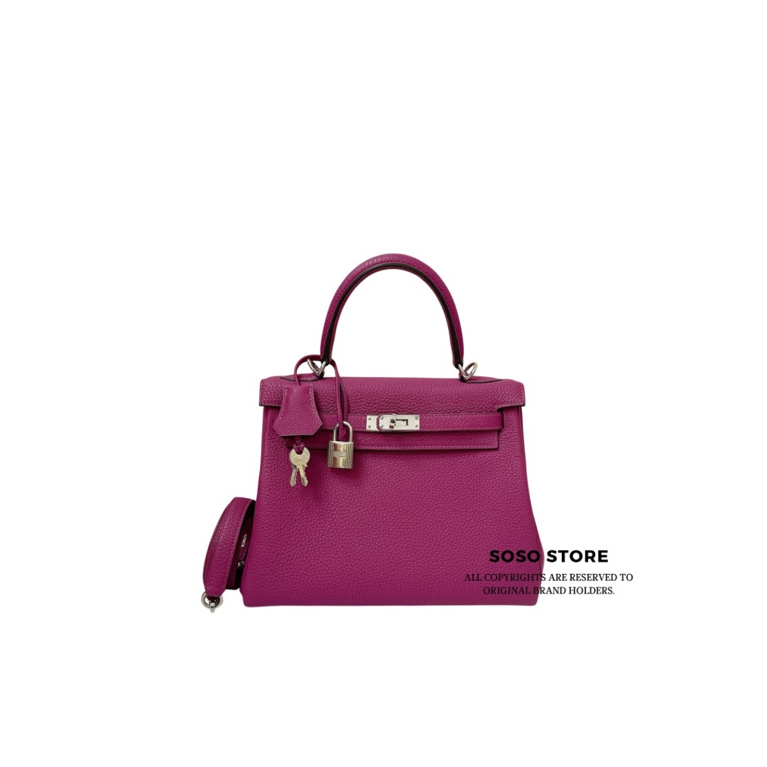 Hermès Kelly 25 - Rose Pourpre / SHW